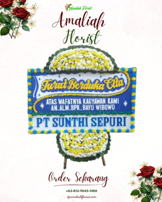 Papan Bunga Duka di Sumur Bandung